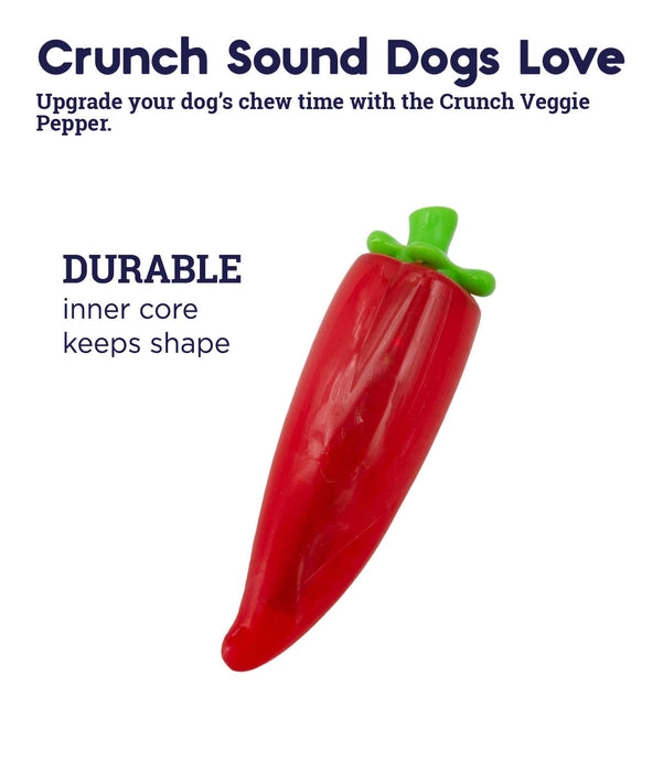 Petstages Crunch Veggies Pepper Dog Chew Toy