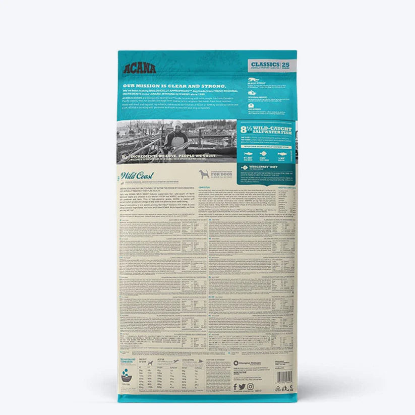 Acana Wild Coast for all Breed and Life Stages Dog Dry Food