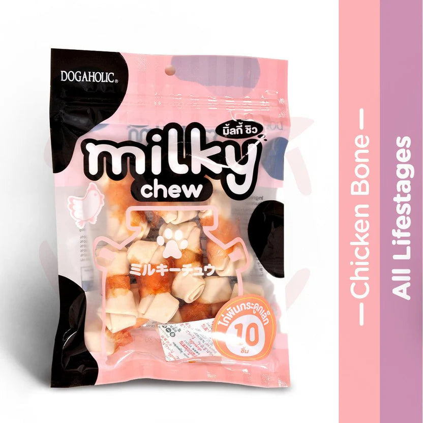 Dogaholic Milky Chew Chicken Bone Style