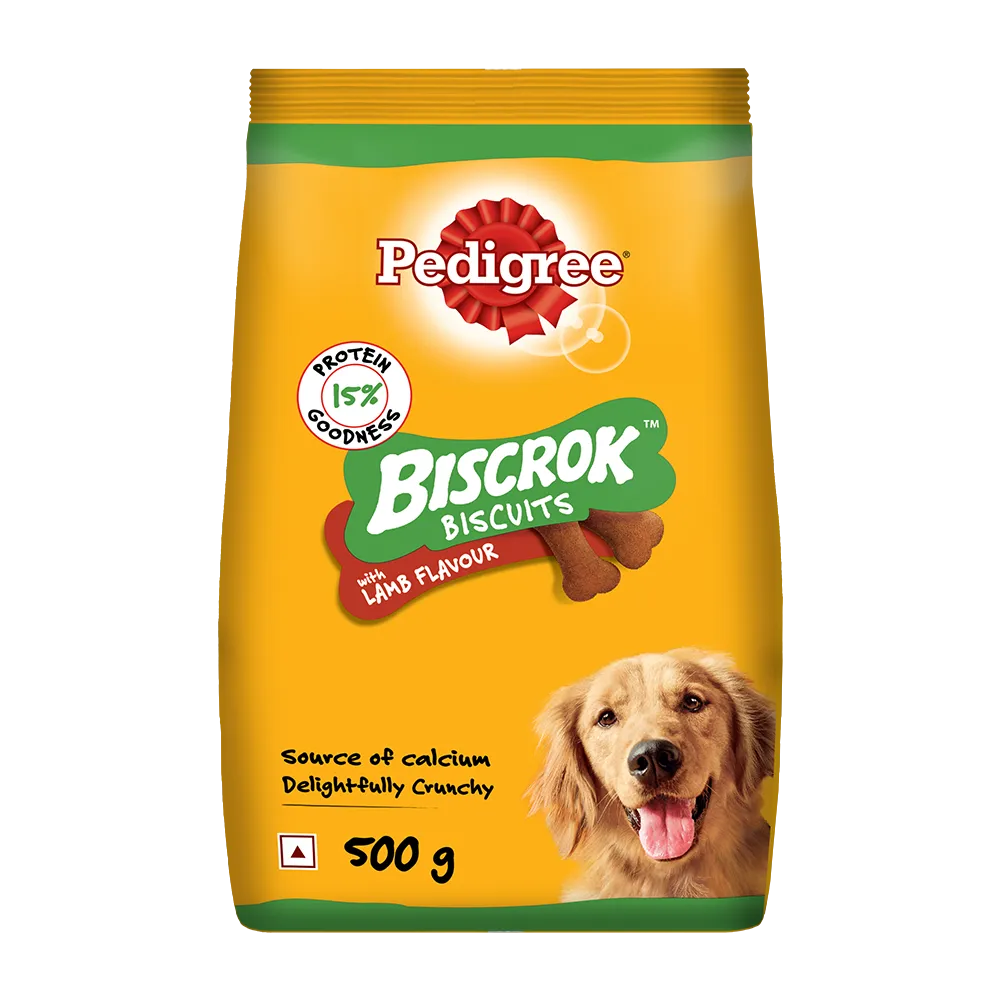 Pedigree Biscrok Biscuits with Lamb Flavor Dog Biscuits