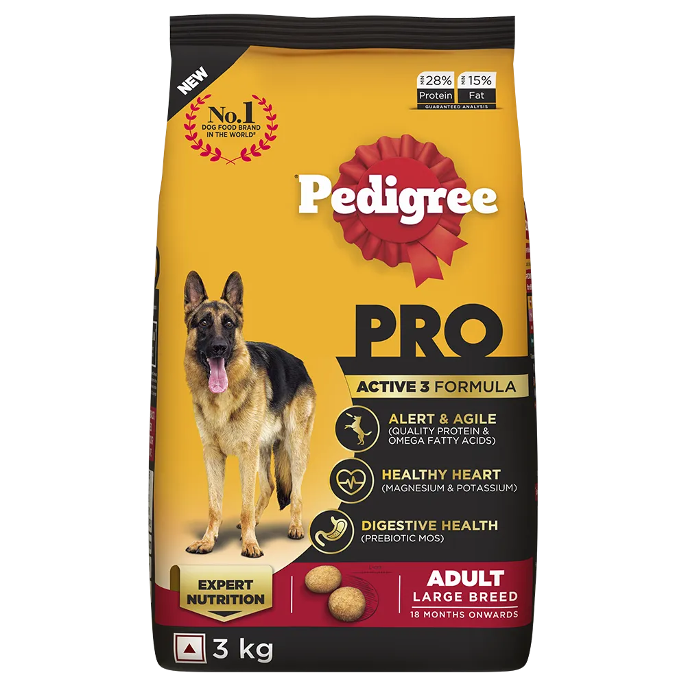Pedigree Pro Active Adult Large Breed Dog Dry Food