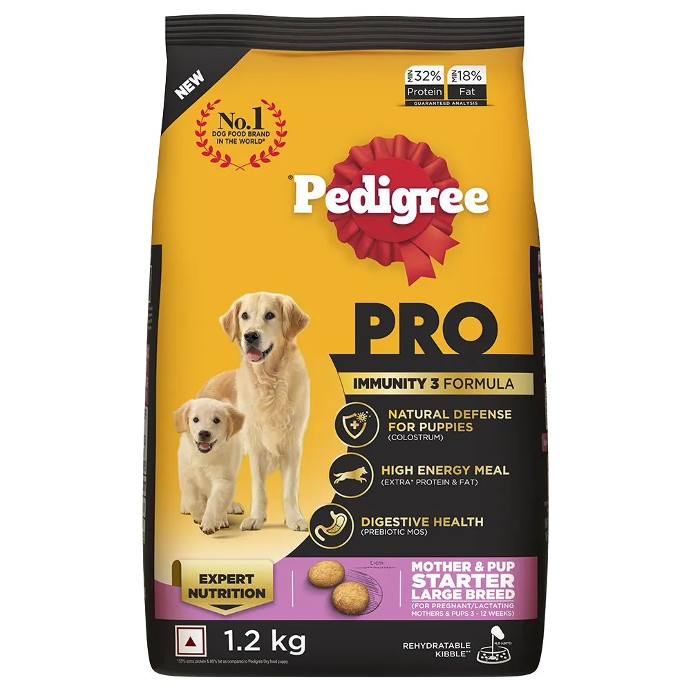 Pedigree Pro Starter Mother and Pup Large Breed Dog Dry Food