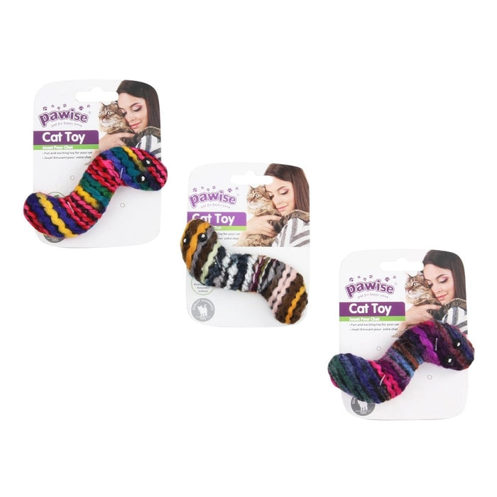 Pawise Meow Meow Life Wool Worm Cat Toy