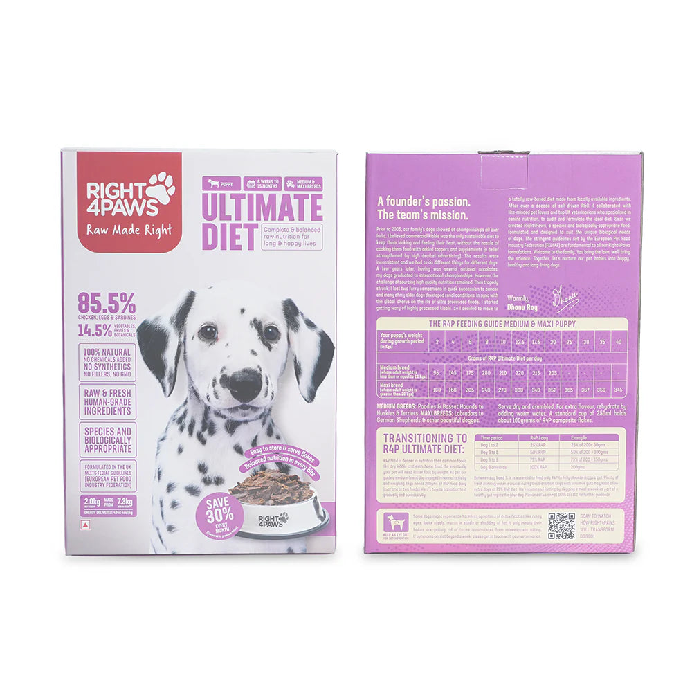 Right 4 Paws Ultimate Diet Medium & Maxi Puppy Dry Food