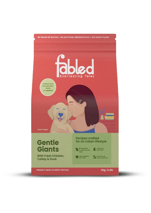 Fabled Chicken Turkey and Duck Large Breed Puppy Dog Dry Food