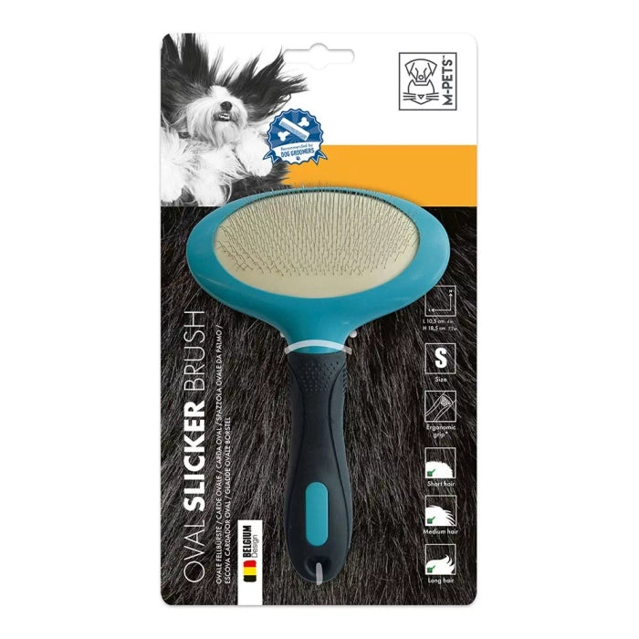 M Pets Oval Slicker Brush for Dogs & Cats