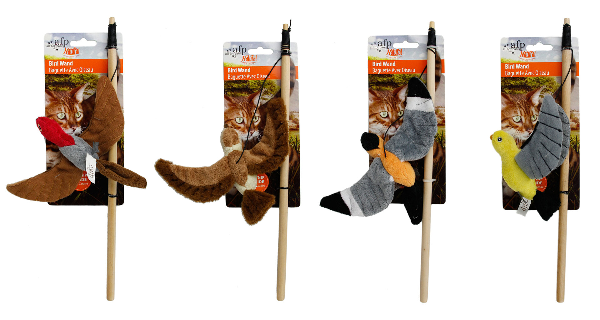 afp Flying Bird Wand Toy for Cats