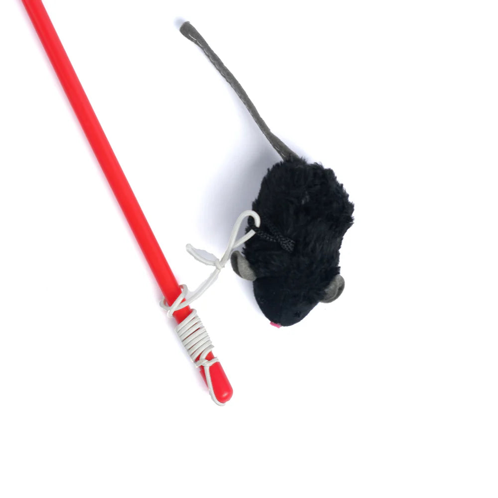 Trixie Squeaky Playing Rod Toy for Cats