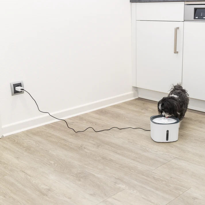 Trixie Flower Fountain White & Grey