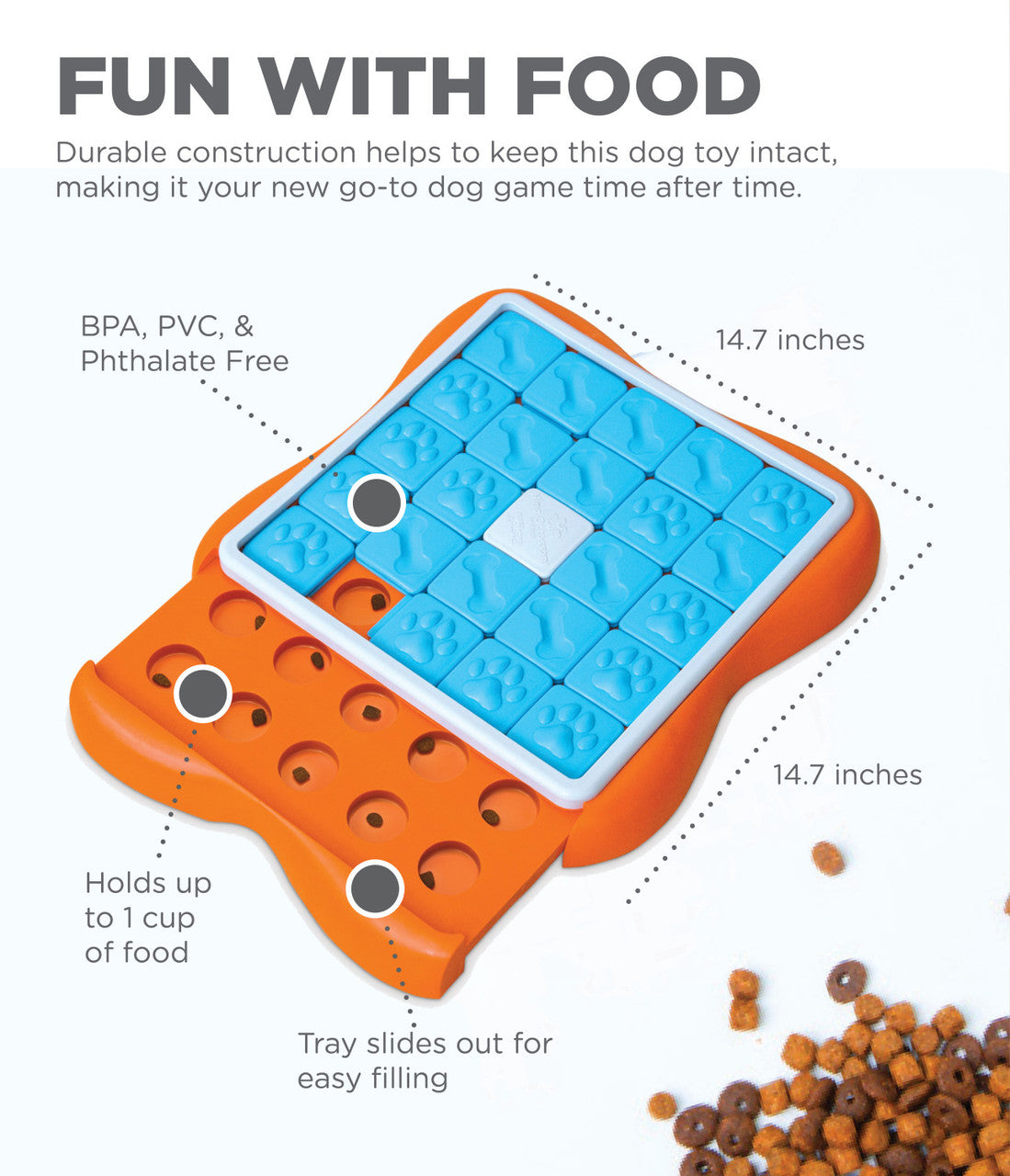 Outward Hound Nina Ottosson Challenge Slider Interactive Treat Puzzle Toy
