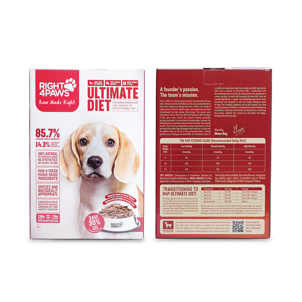 Right 4 Paws Ultimate Diet Toy & Small Adult Dog Dry Food