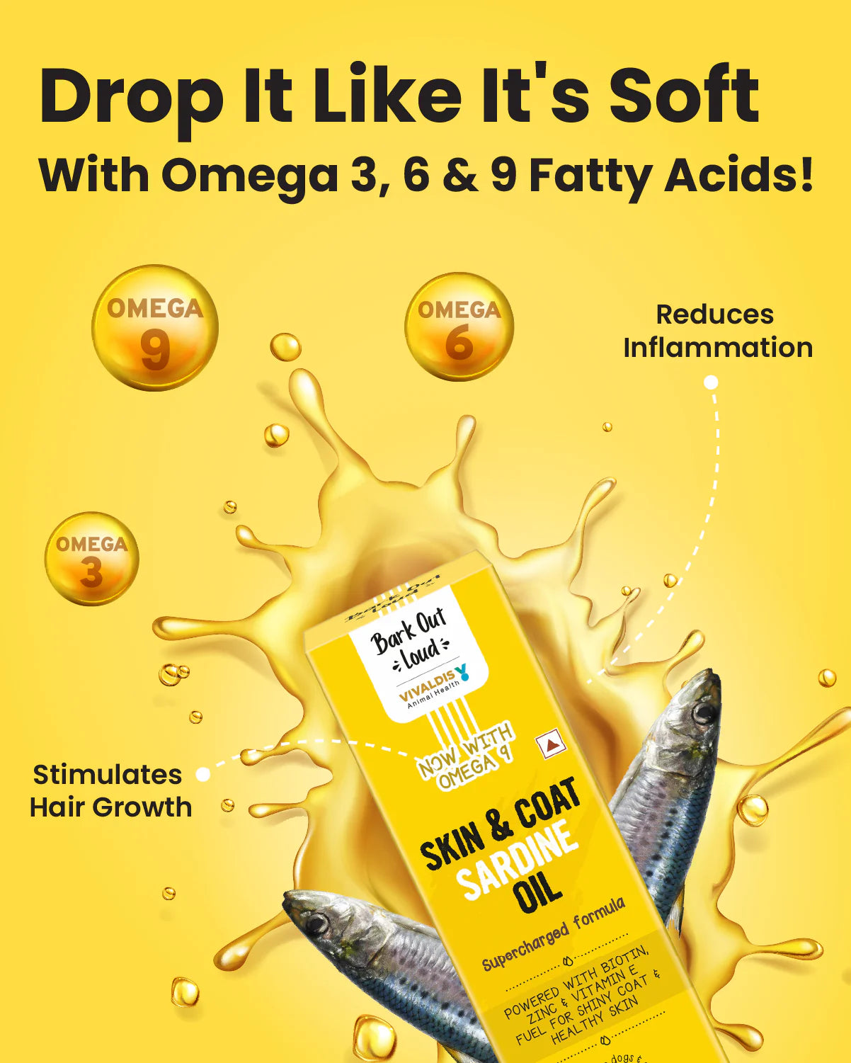 Bark Out Loud Skin & Coat Sardine Oil Dog & Cats Supplement