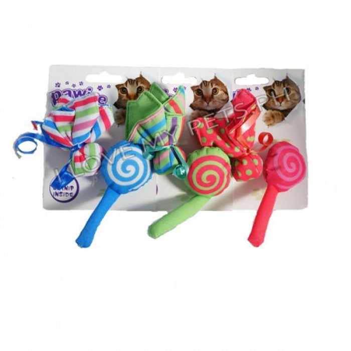 Pawise Candy & Flower Cat Toy Asst