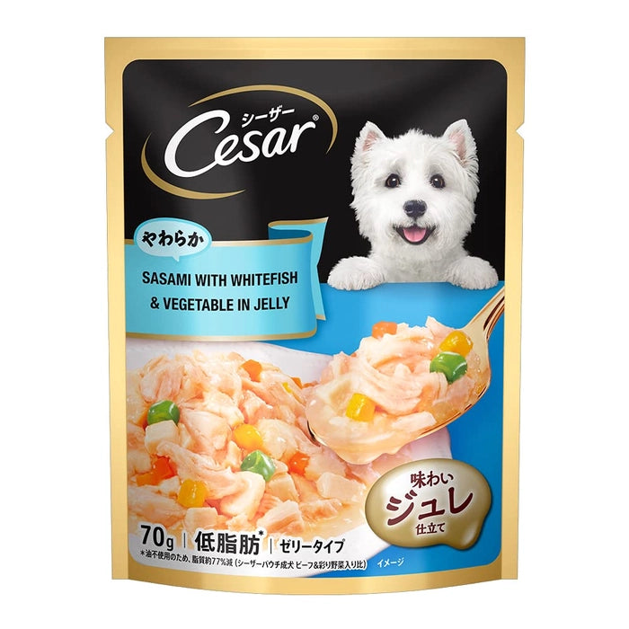 Cesar  Sasami with Whitefish & Vegetables in Jelly Adult Dog Wet Food
