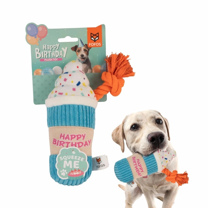 Fofos Birthday Plush Dog Toys