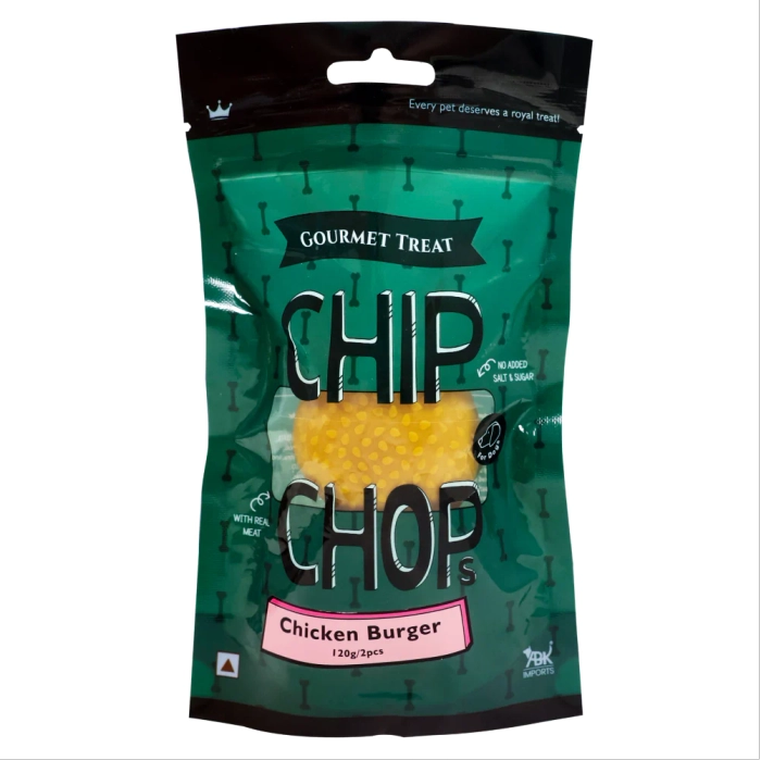 Chip Chops Chicken Burger Gourmet Dog Treat