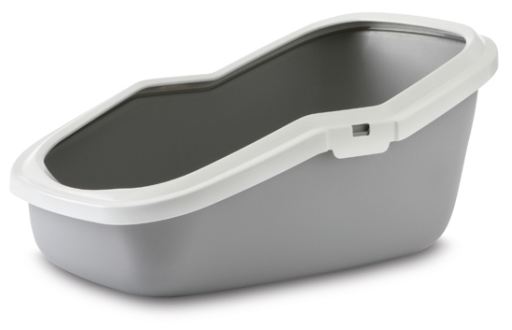Savic Aseo Cat Litter Tray with a High Back and Rim