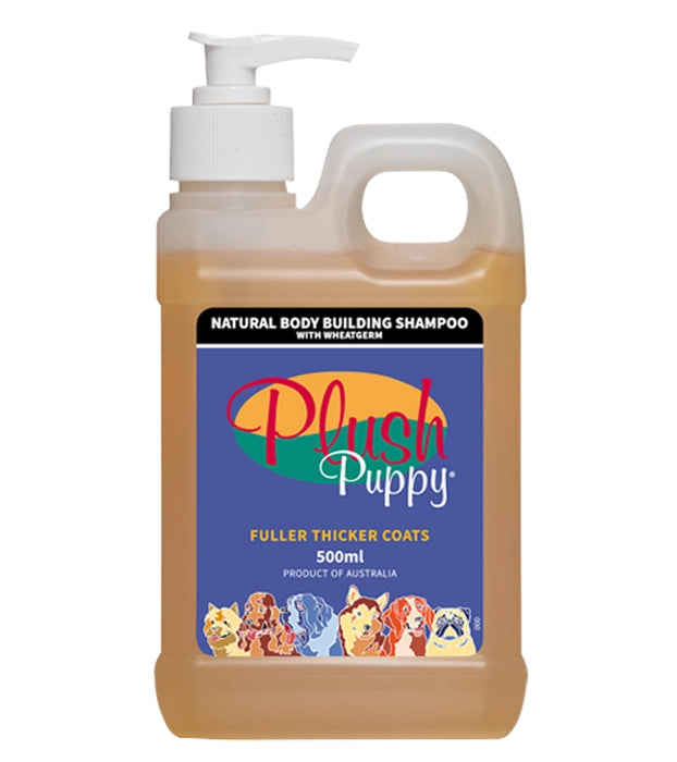 Plush Puppy Natural Body Building Dogs Shampoo Wheatgerm
