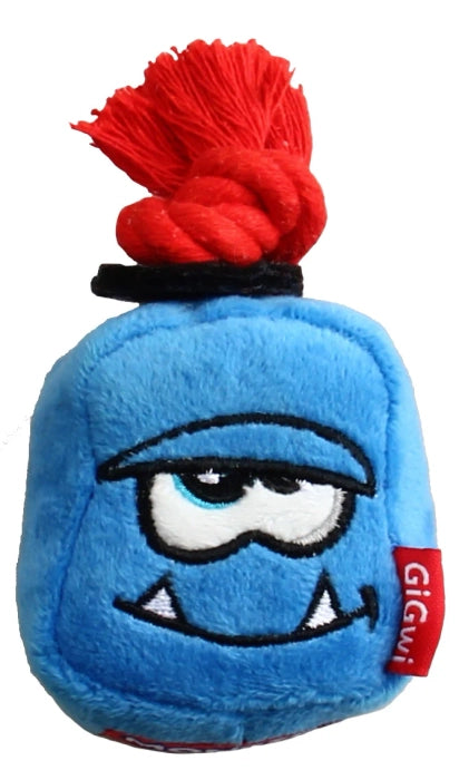 GiGwi Monster Rope Squeaker Inside Rope Plush Toy for Dogs