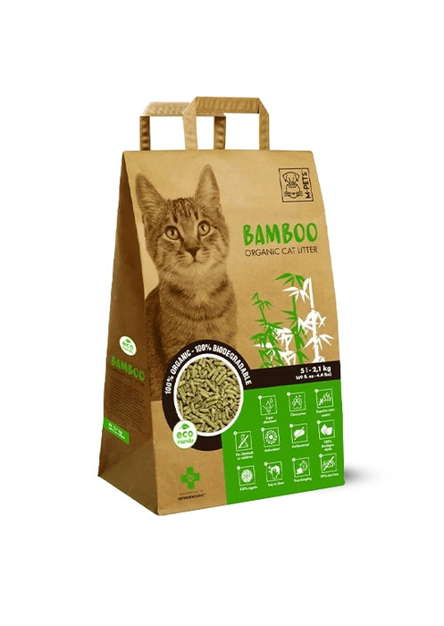 M Pets Organic and  Biodegradable  Bamboo Cat Litter