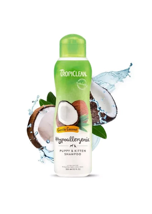 TropiClean Hypo Allergenic Gentle Coconut Puppy & Kitten Shampoo
