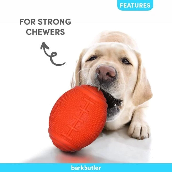 Barkbutler Basics Just a Football Red for Dogs