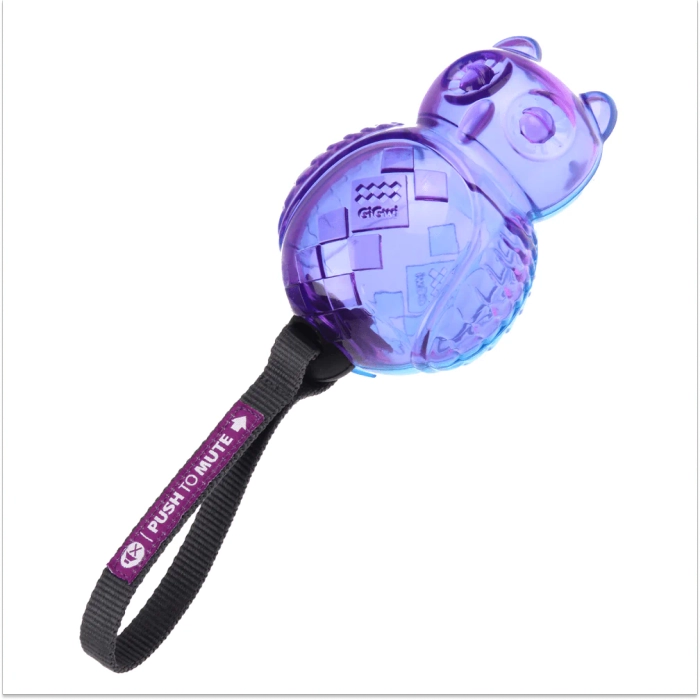GiGwi Push to Mute Owl Chew Toy for Dogs