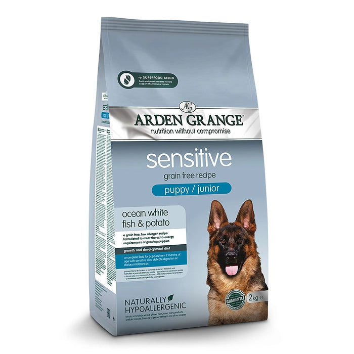 Arden Grange Sensitive Ocean White Fish & Potato Puppy Dog Dry Food
