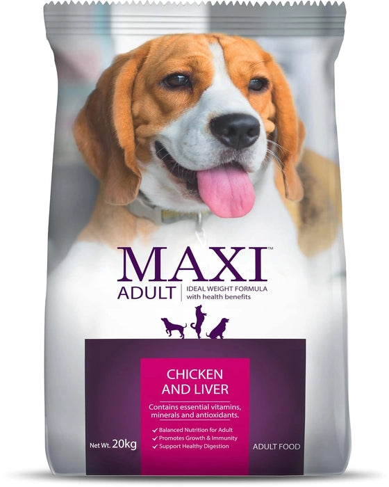 Maxi Chicken and Liver Adult Dog Dry Food