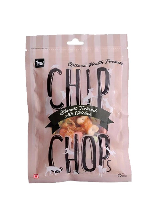 Chip Chops Biscuit Twined with Chicken Dog Treat