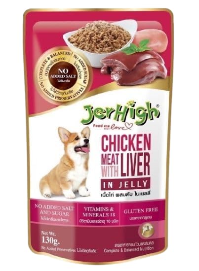JerHigh Chicken with Liver in Jelly Wet Dog Food