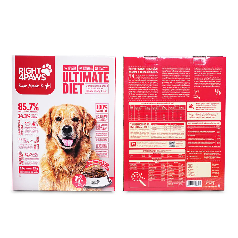 RIght 4 Paws Ultimate Diet Medium & Maxi Adult Dog Dry Food