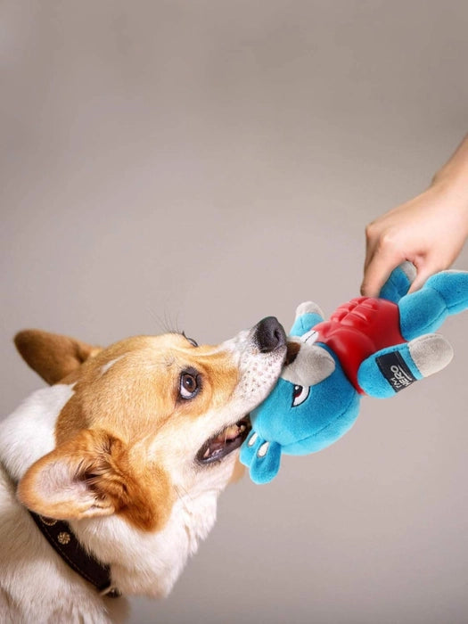 GiGwi I'm Hero Tpr Armor Rabbit Squeker Plush Toy for Dogs