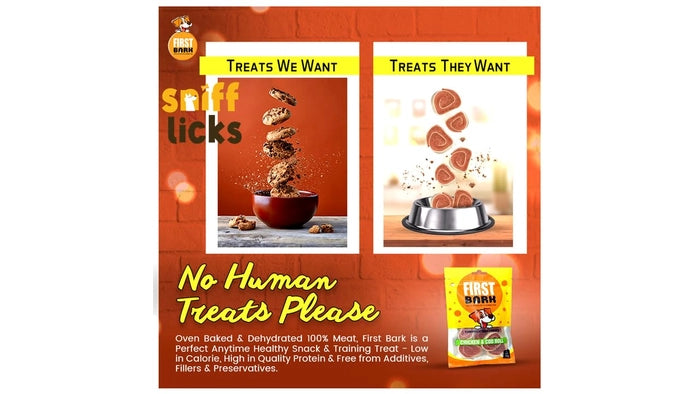 First Bark Calcium Dumbbell & Chicken Wrap Dog Treat