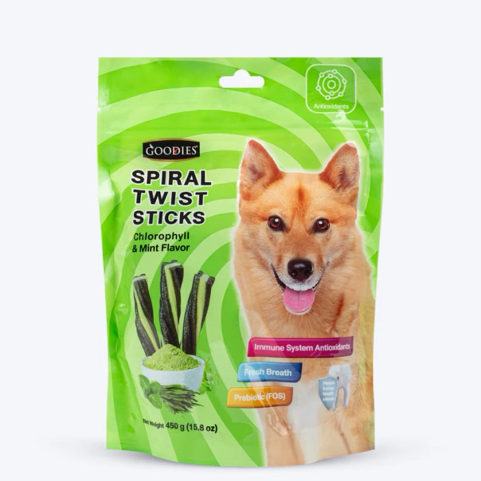 Goodies Spiral Twist Sticks Dog Treat