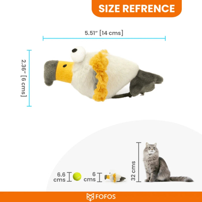 Fofos Eagle with Catnip Balls Toy for Cats