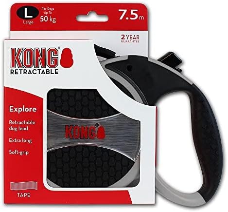 Kong Explore Retractable Grey Dog Leash