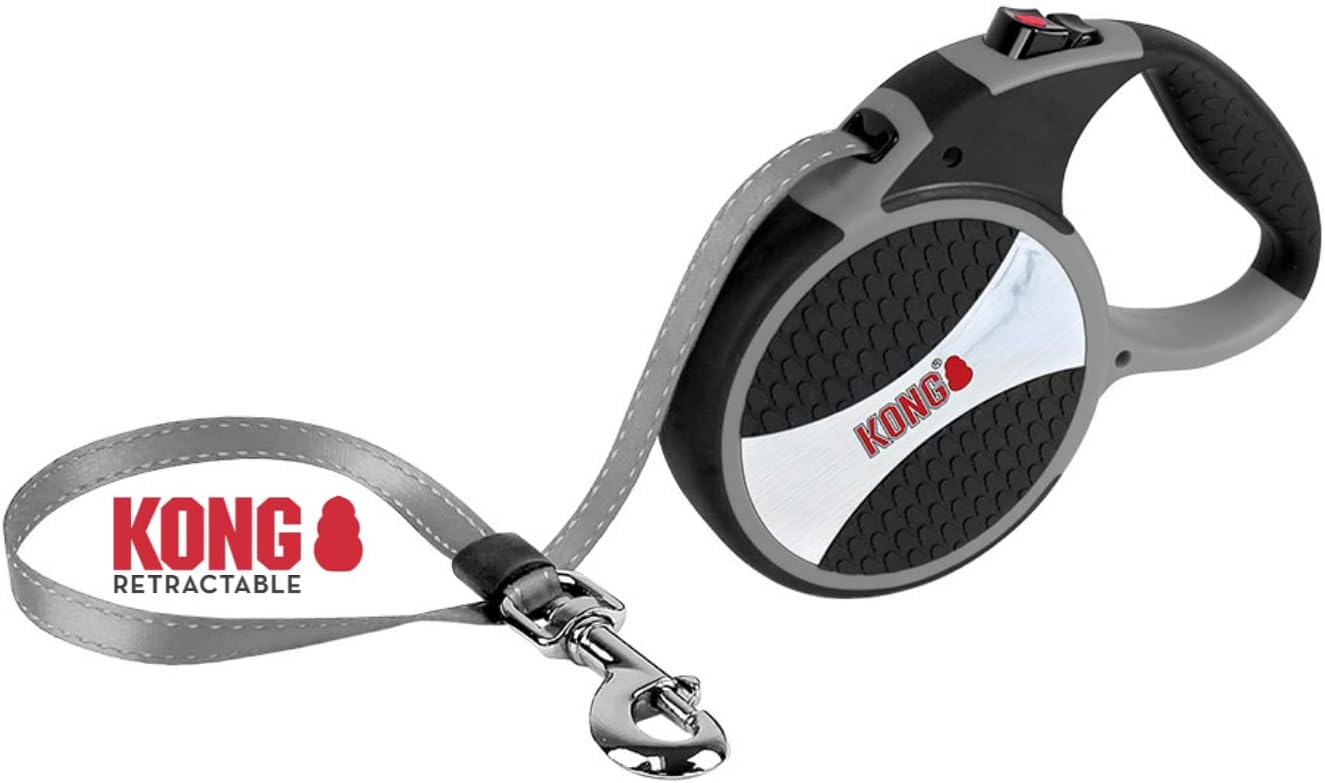 Kong Explore Retractable Grey Dog Leash