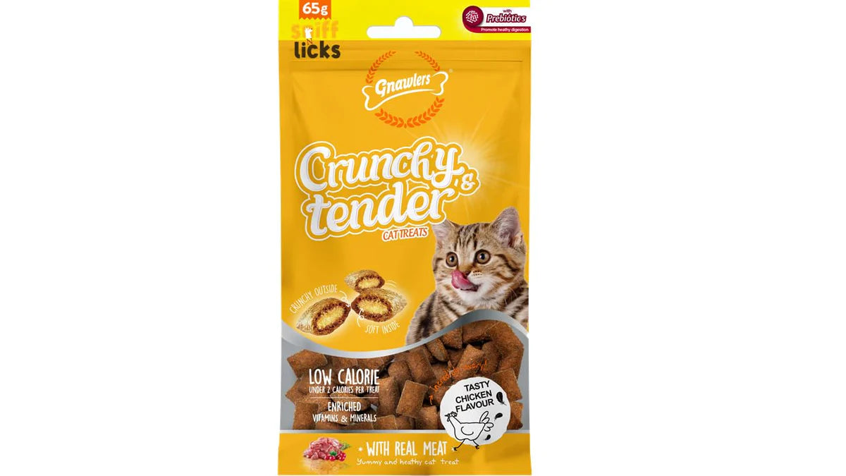 Gnawlers Crunchy And Tender Tasty Treats For Cats