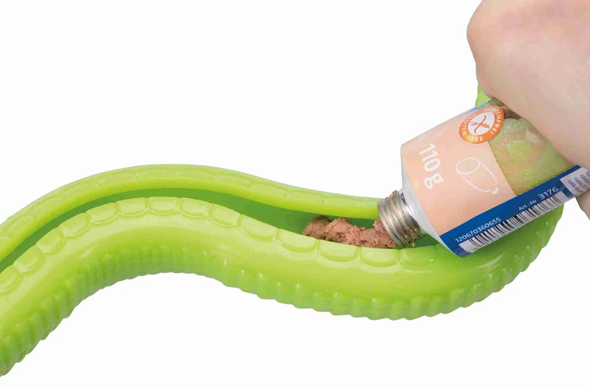 Trixie Thermoplastic Rubber Snack Snake Toy for Dogs