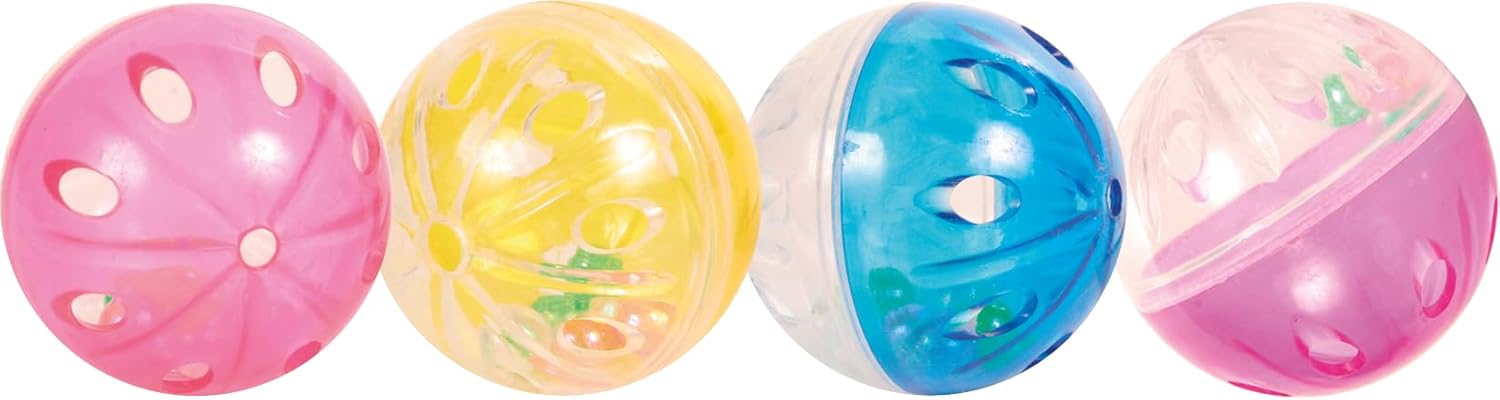 Trixie  Set of Rattling Balls Cat Toy