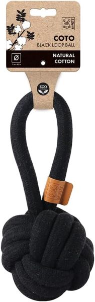 M Pets Coto Black Loop Ball for Dogs