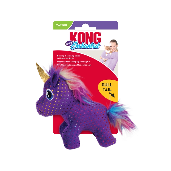Kong Enchanted Buzzy Unicorn Cat Toy