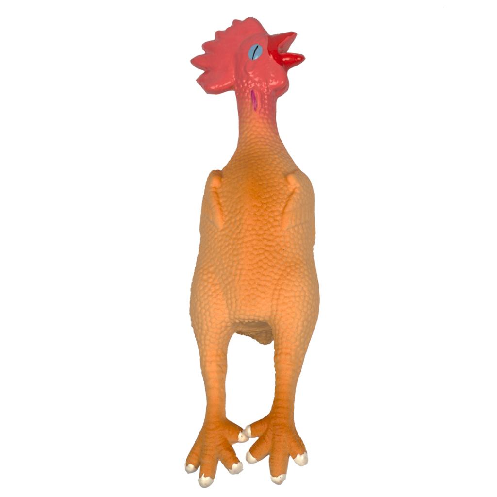 Duvoplus Latex Squeaky Chicken Toy for Dogs