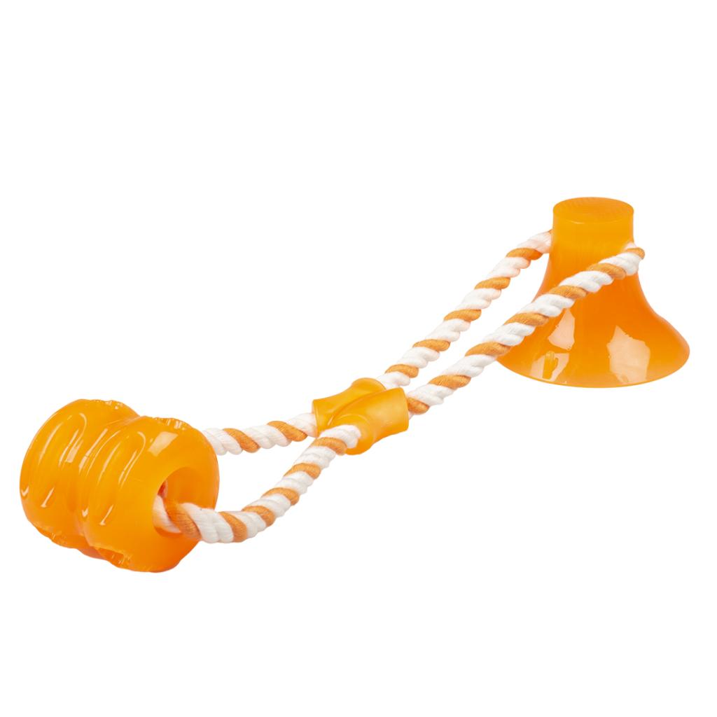 Duvoplus Tug N Chew Toy with Suction Cup for Dogs