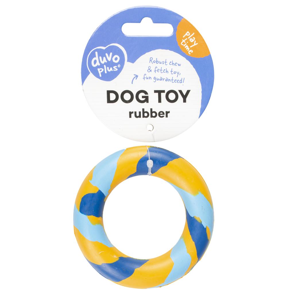 Duvoplus Rubber Ring Smash Cool Robust Rubber Dog Toy