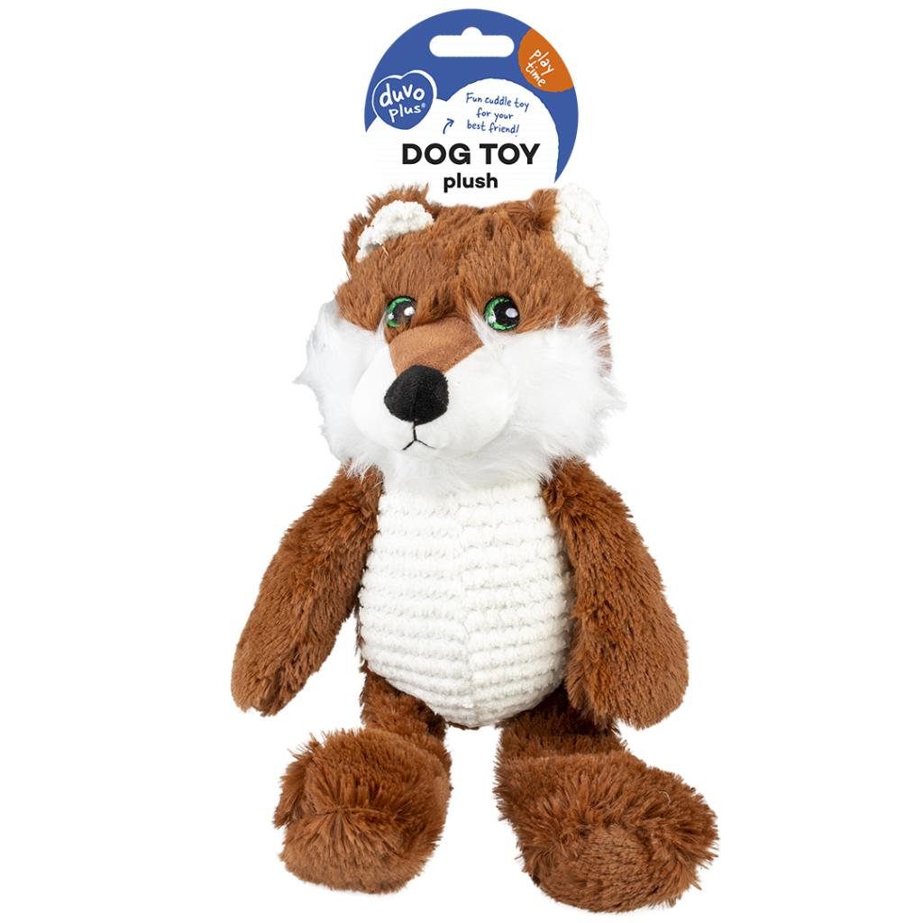 Duvoplus Plush Wolf Tummy Toy for Dogs