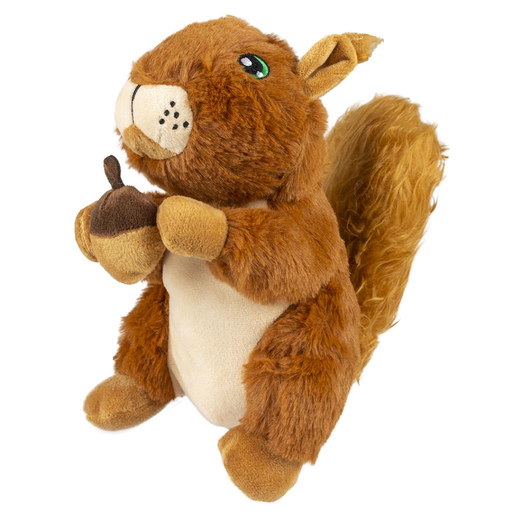 Duvoplus Plush Squirrel Cuddle Plush Dog Toy with Squeaker