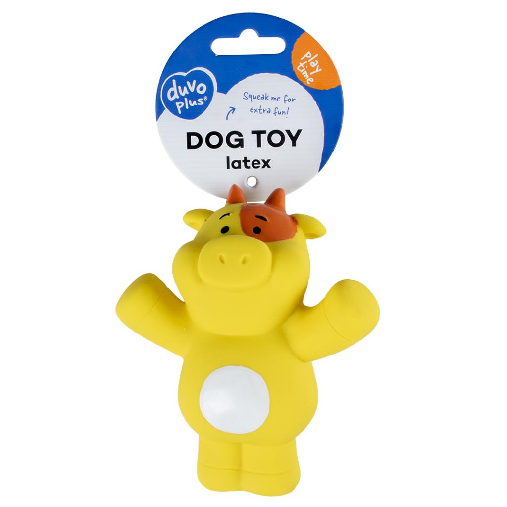 Duvoplus Latex Cow Raising Hand Nice Latex Toy for Dogs