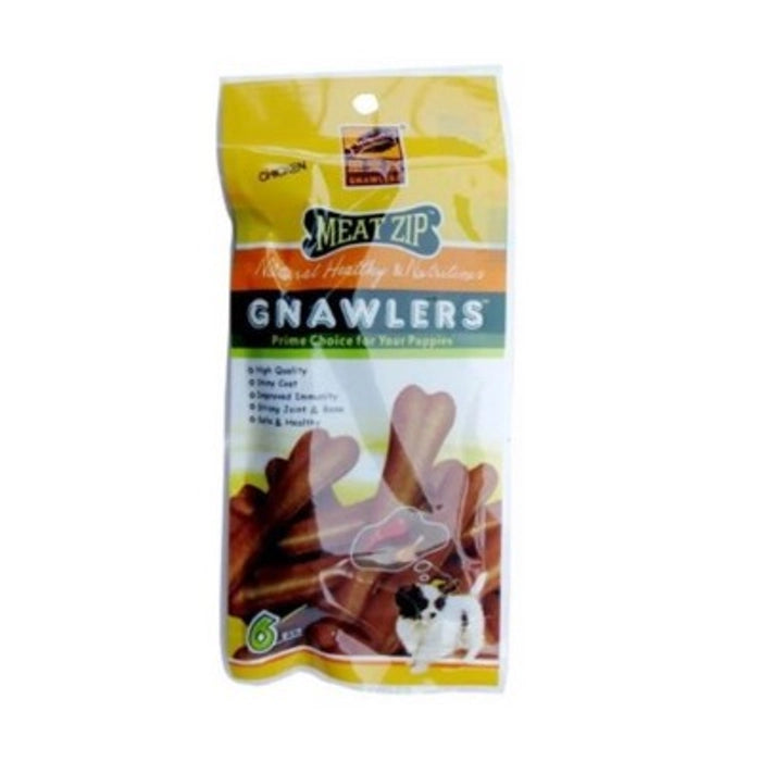 Gnawlers Meat Zip Pouch Dog Treats